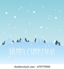 Merry Christmas greeting card vector illustration