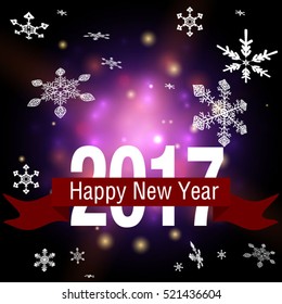 Merry Christmas Greeting Card, Vector illustration.