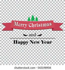 Merry Christmas greeting card, vector illustration