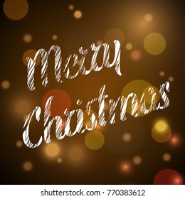 Merry Christmas greeting card, vector illustration
