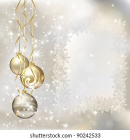 Merry Christmas greeting card. Vector eps10 illustration