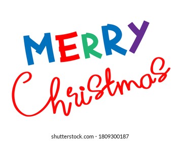 merry christmas greeting card or web banner, vector, eps 10