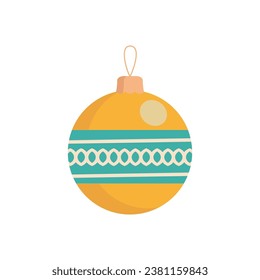 Merry Christmas greeting cards, Christmas balls, vector illustrations. Happy New Year colorful toy