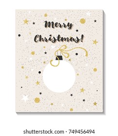 Merry christmas greeting cards design.Vector background