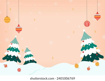 Merry Christmas. greeting cards, posters, holiday covers. Modern Xmas design with Christmas decorations. flat design style vector graphic illustration..