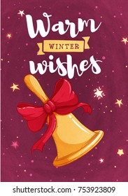 Merry Christmas greeting cards retro design. Vector illustration