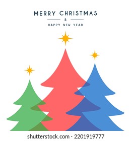 Merry Christmas greeting cards. Trendy square Winter Holidays art templates. Suitable for social media post, mobile apps, banner design and web ads.