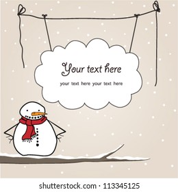 Merry Christmas, greeting card,vector
