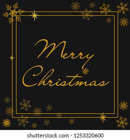 Merry christmas greeting, postcard, vector