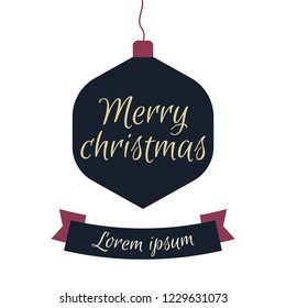 Merry christmas greeting scripts with xmas holiday line icons. Vector set winter holiday badge