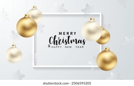 Feliz Navidades saludando diseño de Vector Hermoso para la Ilustración vectorial del festival