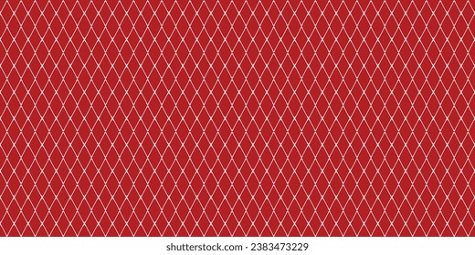Merry Christmas greeting vector. Red geometric graphic design. Red bow pattern.