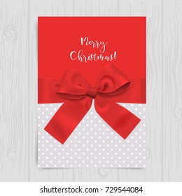 Merry christmas greetings card, invitation for celebration, congratulations background