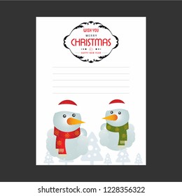 Merry Christmas greetings design with dark background vector