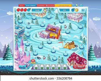 Merry Christmas GUI - map playing field window background