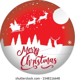 Merry Christmas with hand drawn background