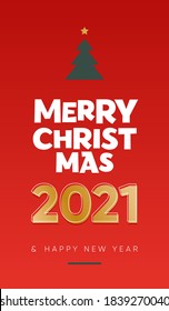 Merry Christmas hand drawn vector lettering. Merry Christmas and Happy New Year horizontal banner vector template. Typography for Holiday Greetings Gift Poster. Modern calligraphy for winter holiday.