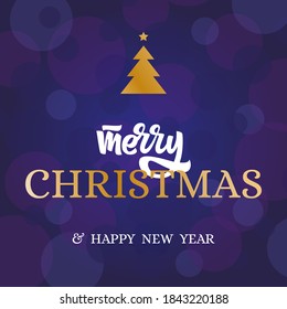 Merry Christmas hand drawn vector lettering. Creative Typography for Holiday Greetings Gift Poster. Modern calligraphy for cards, stickers, t-shirt, print, cover. Lettering for winter holiday design.