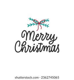 Frohe Weihnachten handgezeichnet Vektorgrafik-Schrift. Gruß von Hand. Vectorweihnachtposter, Grußkartendesign