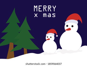 Merry Christmas hand drawn,vector illustration.