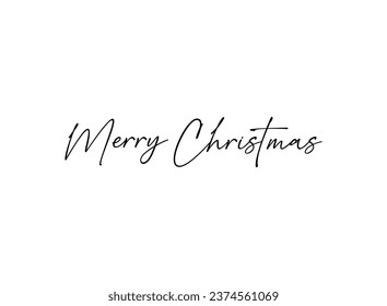 Merry christmas hand lettering calligraphy design. Merry christmas hand drawn lettering banner. winter holiday design, calligraphy vector illustration. Merry christmas hand lettering inscription.