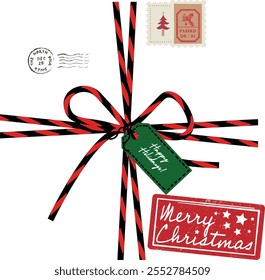 Merry christmas hand lettering calligraphy . Vector holiday illustration element. Merry Christmas script calligraphy