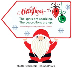 Merry christmas hand lettering calligraphy . Vector holiday illustration element. Merry Christmas script calligraphy