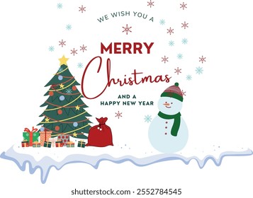 Merry christmas hand lettering calligraphy . Vector holiday illustration element. Merry Christmas script calligraphy