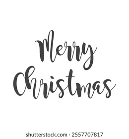 Merry Christmas hand lettering calligraphy isolated on white background. eps Vector holiday illustration element. Merry Christmas script calligraphy. abstract background emblem design art. holiday. 