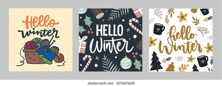 Merry Christmas hand logotype, badge typography icon. Lettering winter season collection for greeting card, invitation template. Retro, vintage lettering banner poster template background, Sale, offer