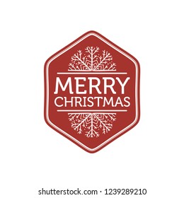 Merry Christmas hand written lettering