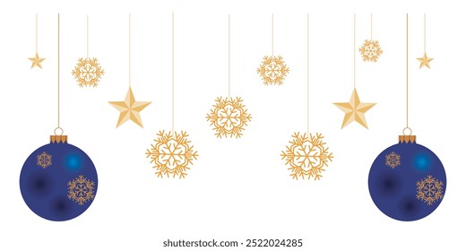 merry christmas hanging ball decoratoin Christmas and New Year background