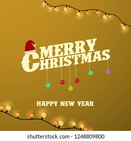 Merry Christmas haning Ball background
