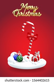 Merry Christmas! Happy Christmas Candy Cane