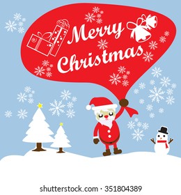Merry Christmas! Happy Christmas.Vector
