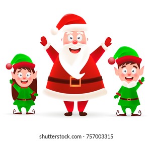 Merry Christmas! Happy Christmas companions. - stock vector
