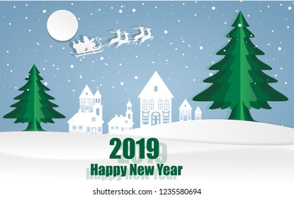 Merry Christmas! Happy Christmas companions. Vector 2019 Happy New Year background,Happy New Year 2019 greeting gold design. Vector illustration with text.