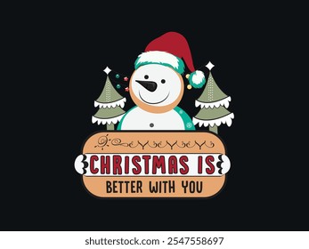 Merry Christmas Happy Everything Typography T shirt Design