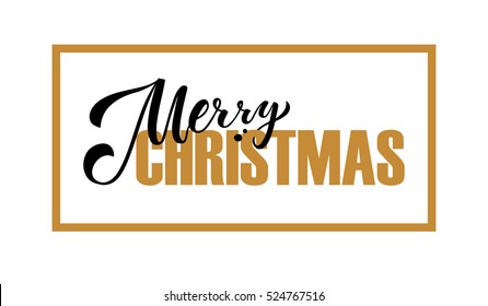Merry Christmas for Happy holidays greeting card. Lettering celebration logo set. Typography for winter holidays. Calligraphic poster on blurred textured background. Postcard motive