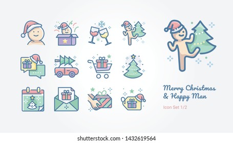Merry Christmas and Happy Man
