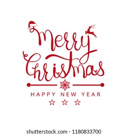 Similar Images, Stock Photos &amp; Vectors of Merry Christmas! Greeting card with handwritten