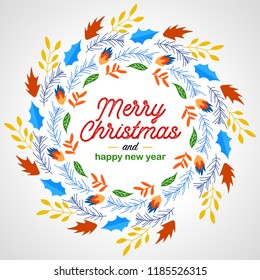 Merry Christmas & Happy New Year Card Frame