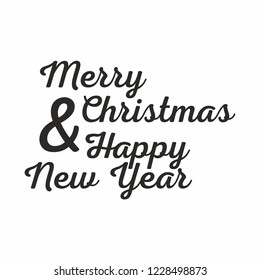 Merry christmas and happy new year. Great for greeting cards