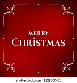 Merry Christmas, Happy new year, typography, calligraphy, lettering, snowflakes vector illustration