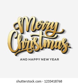 Merry Christmas and Happy New Year Card. Background. Xmas banner.