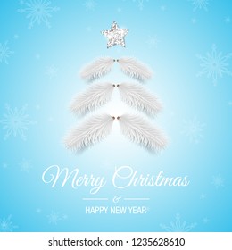 Merry christmas and happy new year card
