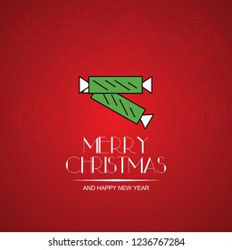 merry christmas And Happy New Year Vector,illustration. use for event specially fit for christmas