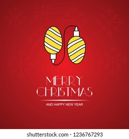 merry christmas And Happy New Year Vector,illustration. use for event specially fit for christmas