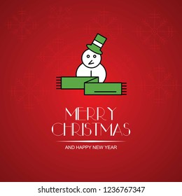 merry christmas And Happy New Year Vector,illustration. use for event specially fit for christmas