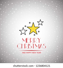 merry christmas And Happy New Year Vector,illustration. use for event specially fit for christmas